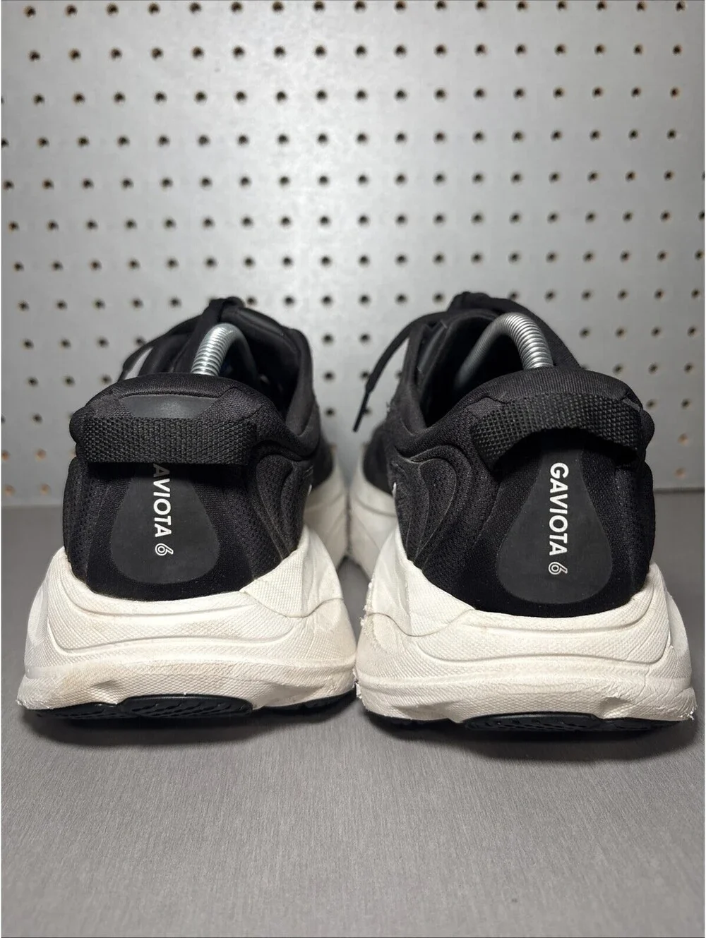 Hoka One One Gaviota 6 Shoes Mens Sz 11 D Black White Running Sneakers